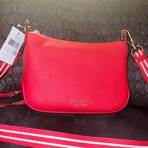 Red leather Kate spade crossbody